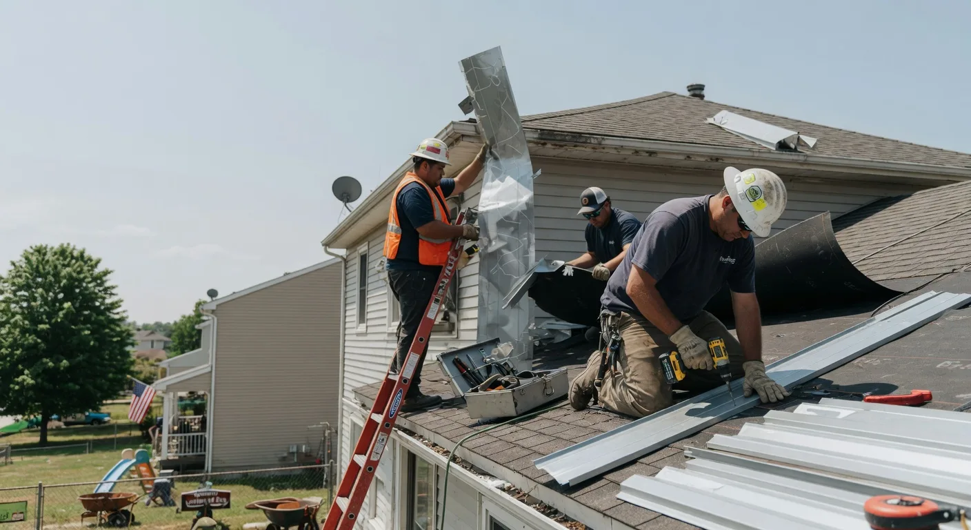 Storm Damage Metal Roof Repair in Summersville, KY